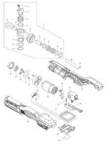 Fig-0 Diagram and Parts List for XRW01SR1  Makita Cordless Drill