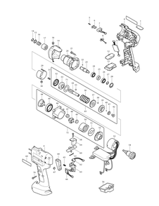 Page 1 Diagram and Parts List for BFT082RZ Type 1 Makita Screwdriver