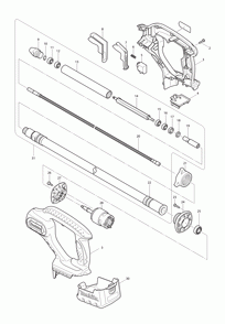 Part Location Diagram of 163535-3 Makita Flexible Wire, Bvr850