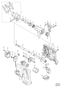 Page 1 Diagram and Parts List for BJS130Z  Makita Nibbler & Shears