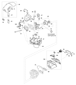 Fig-1 Diagram and Parts List for EA5000PRFL  Makita Chainsaw
