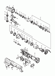 Page 1 Diagram and Parts List for BFL080FZ  Makita Screwdriver