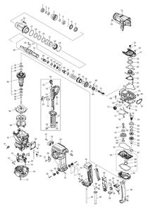 Fig-0 Diagram and Parts List for HR3011FCK  Makita Hammer Drill