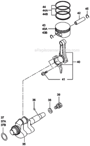 Page B Diagram and Parts List for G1100  Makita Generator