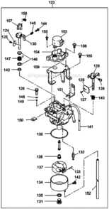 Part Location Diagram of 279-62500-08 Makita Valve Assembly, Needle