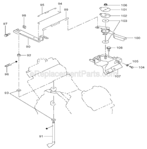 Part Location Diagram of 001-14063-00 Makita Bolt and Washer Assembly