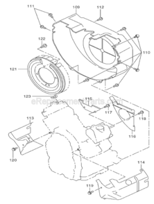 Part Location Diagram of 001-11063-50 Makita Bolt & Washer Assembly