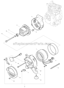 Page A Diagram and Parts List for G1300R  Makita Generator