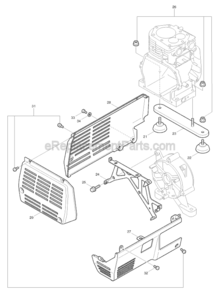 Page B Diagram and Parts List for G1300R  Makita Generator