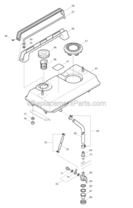 Page D Diagram and Parts List for G1300R  Makita Generator