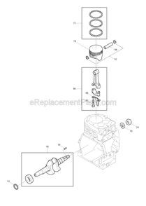 Page F Diagram and Parts List for G1300R  Makita Generator