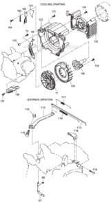 Part Location Diagram of 277-50401-30 Makita Recoil Starter