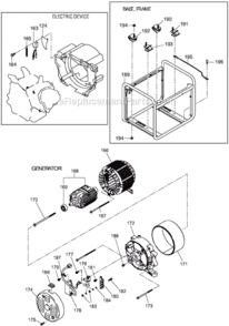 Part Location Diagram of 33B-23051-01 Makita End Cover