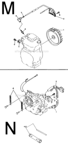 Part Location Diagram of 0043505100 Makita Screw & Washer Assembly