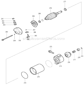 Page F Diagram and Parts List for G3510R  Makita Generator
