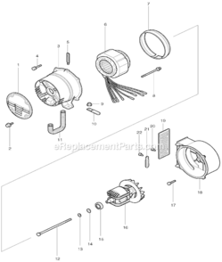 Page A Diagram and Parts List for G3511R  Makita Generator