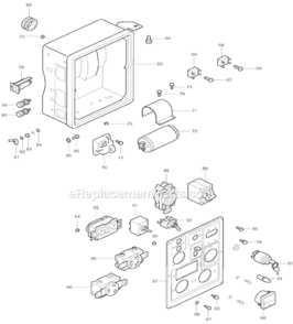 Part Location Diagram of 363-45803-08 Makita Diode Stack Assembly