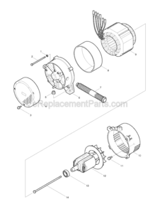 Page A Diagram and Parts List for G4100R  Makita Generator