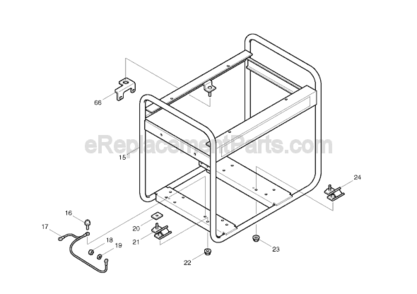 Page B Diagram and Parts List for G4100R  Makita Generator
