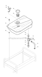 Page D Diagram and Parts List for G4100R  Makita Generator