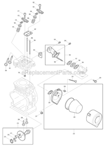 Page H Diagram and Parts List for G4100R  Makita Generator