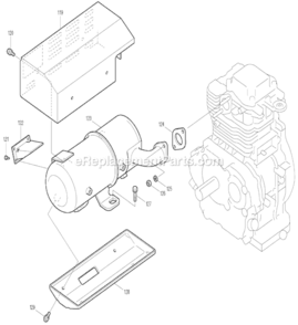 Page E Diagram and Parts List for G4101R  Makita Generator