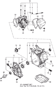 Page A Diagram and Parts List for G4300L  Makita Generator