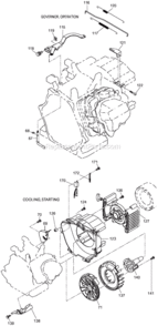 Page C Diagram and Parts List for G4300L  Makita Generator