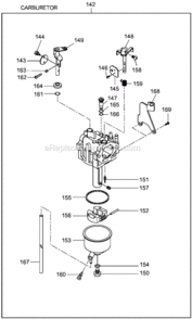 Page G Diagram and Parts List for G4300L  Makita Generator
