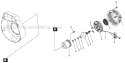 Recoil Starter Diagram and Parts List for G5500R  Makita Generator