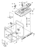 Pipe Frame And Fuel Tank Diagram and Parts List for G5500R  Makita Generator