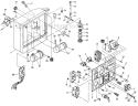 Control Box (Up To #5001596) Diagram and Parts List for G5501R  Makita Generator