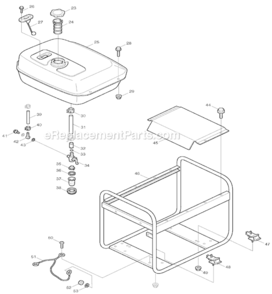 Part Location Diagram of 31D-35002-01 Makita Rubber Mount Unit