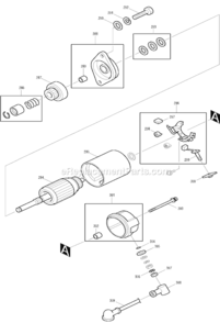 Part Location Diagram of 2467052108 Makita Pinion Assembly