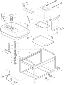 Page B Diagram and Parts List for G5711R  Makita Generator