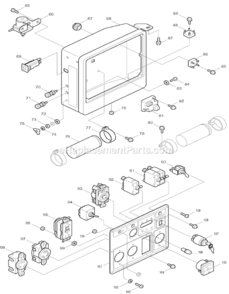Part Location Diagram of 602-30120-04 Makita Gear Case Set