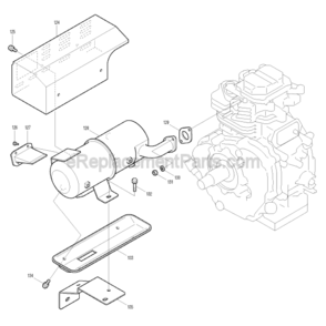 Page E Diagram and Parts List for G6100R  Makita Generator