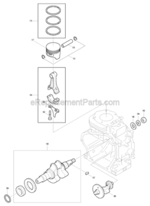 Page G Diagram and Parts List for G6100R  Makita Generator