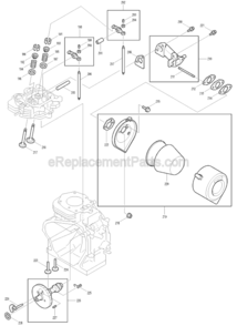 Page H Diagram and Parts List for G6101R  Makita Generator