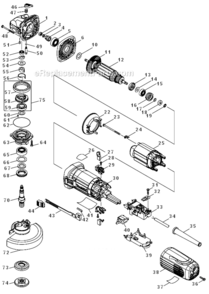 Part Location Diagram of 453367-9 Makita Baffle Plate