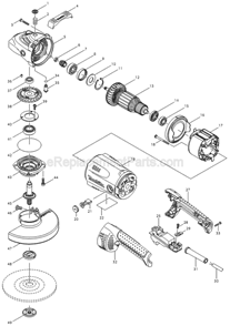 Part Location Diagram of 256491-5 Makita Shoulder Pin 5