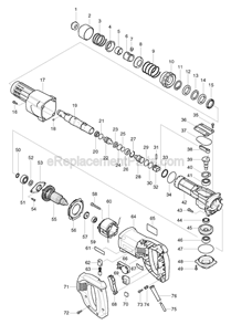 Page A Diagram and Parts List for HK0500  Makita Hammer Drill