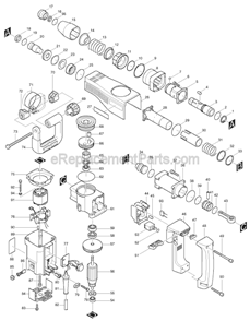 Part Location Diagram of 252640-2 Makita Wing Nut M8