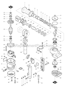 Page A Diagram and Parts List for HM1211  Makita Demolition Hammer