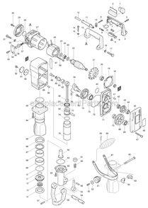 Part Location Diagram of 951272-9 Makita Spring Pin 8-40