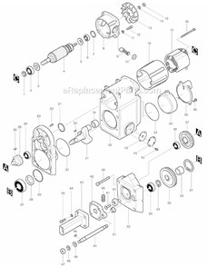 Page A Diagram and Parts List for HM1800  Makita Demolition Hammer