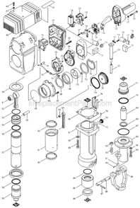 Part Location Diagram of 419044-3 Makita Handle Sub Base