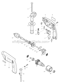Part Location Diagram of 344419-6 Makita Change Plate