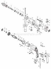 Part Location Diagram of 631476-6 Makita Light Circuit