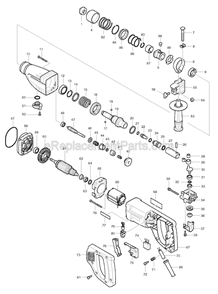 Page A Diagram and Parts List for HR2420  Makita Hammer Drill